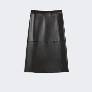 'S Max Mara Coated fabric skirt - Black